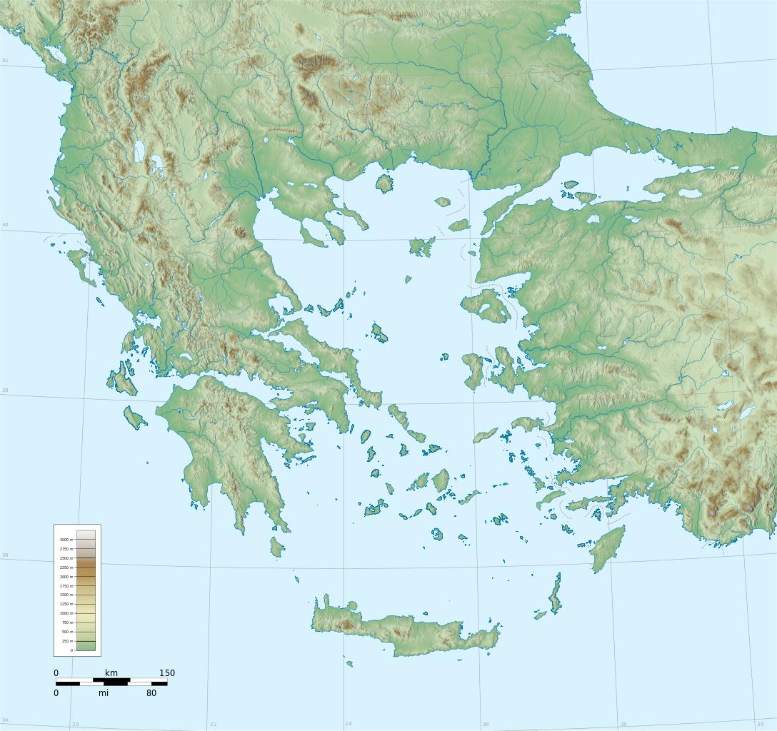 最新版希腊地图 - 世界地图全图 - 地理教师网
